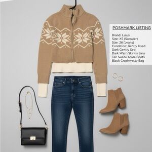 ❄️ LULUS | Cozy Alpine Fair Isle Knit Sweater 🏔️